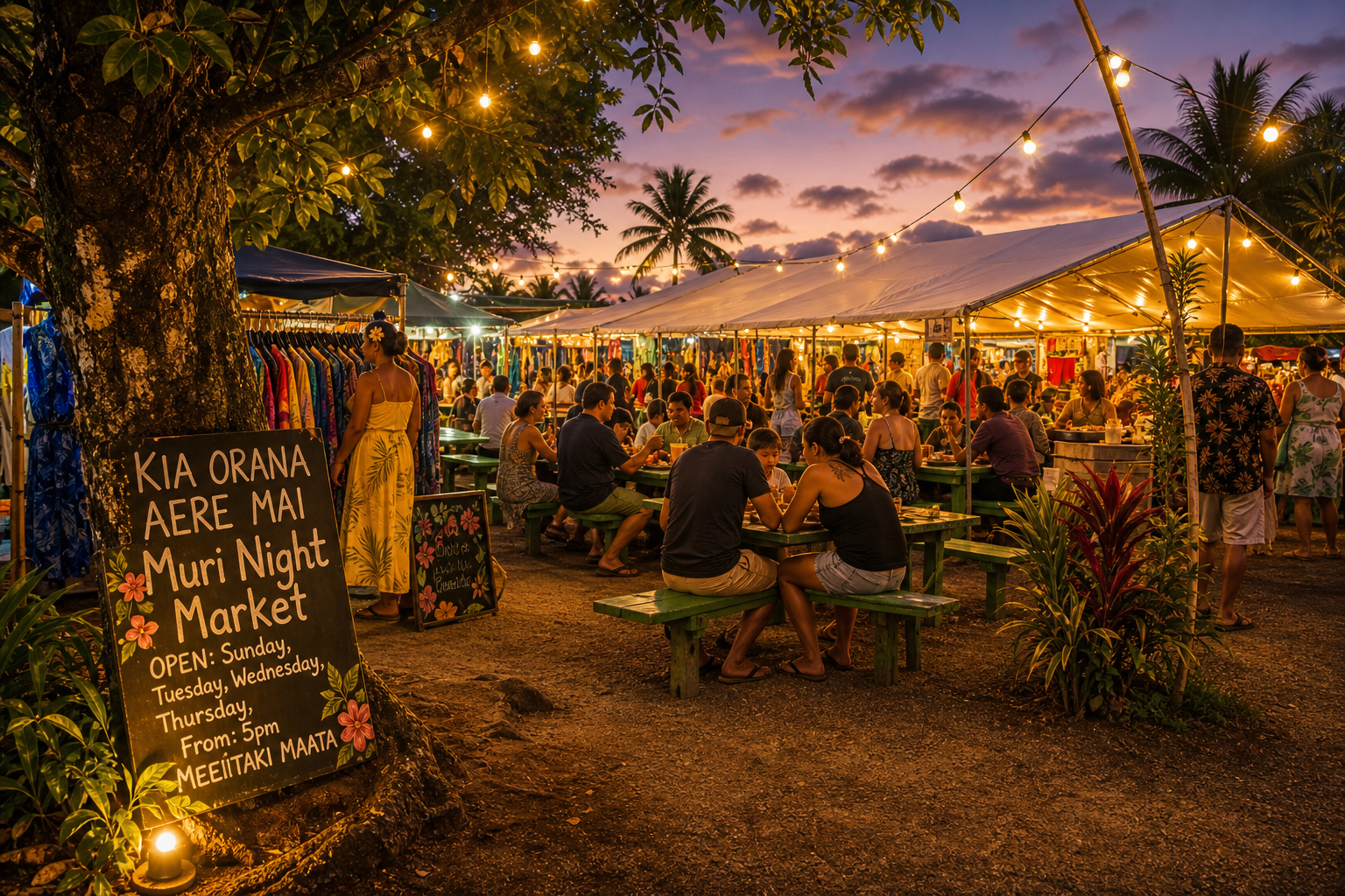 Muri Night Market in Rarotonga